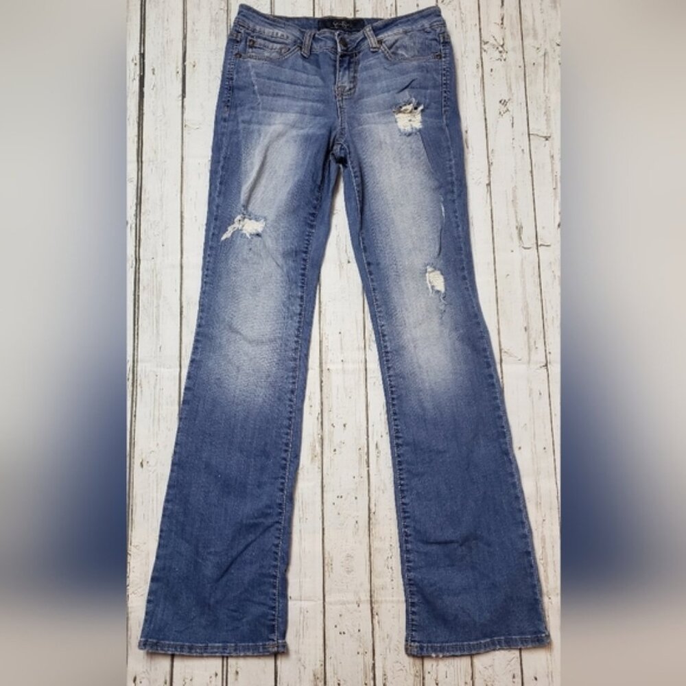 Jessica Simpson Sunshine Bootcut Jeans Flap Pocket Size 29